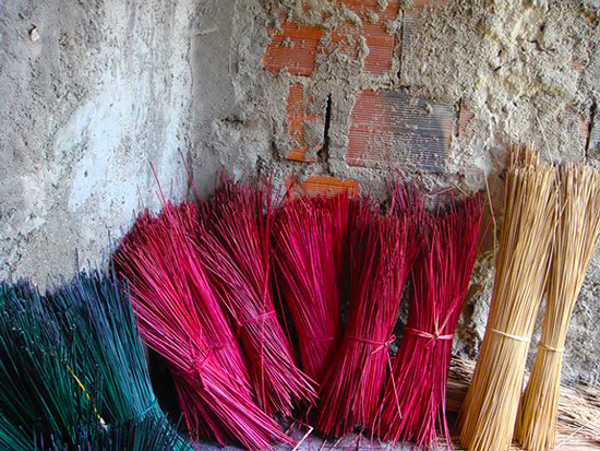Подготовка соломы для плетения корзин