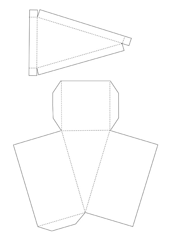1. Простая коробка из упаковочной бумаги