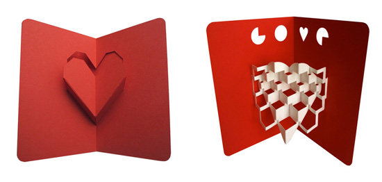 Схемы для вырезания объемных открыток киригами