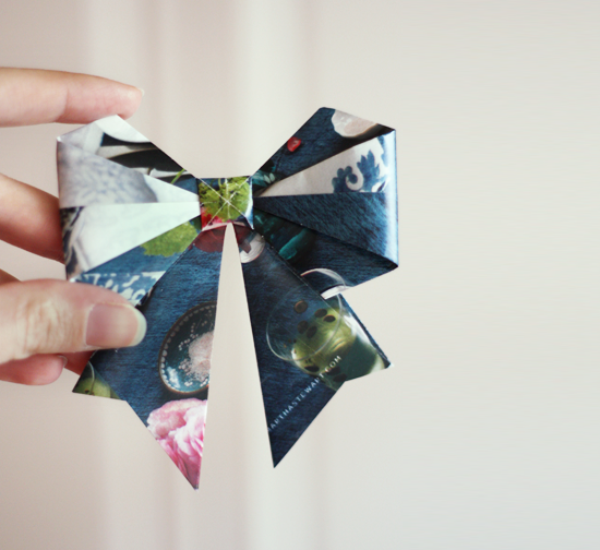 бантик из бумаги оригами