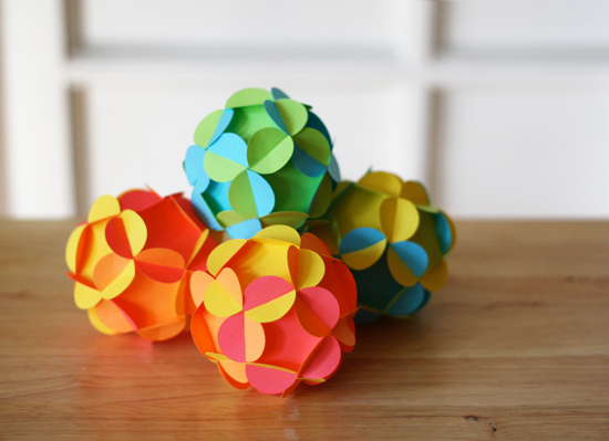 Идеи для оригами: шар из бумаги