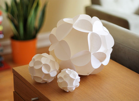 Елочный шар. Оригами