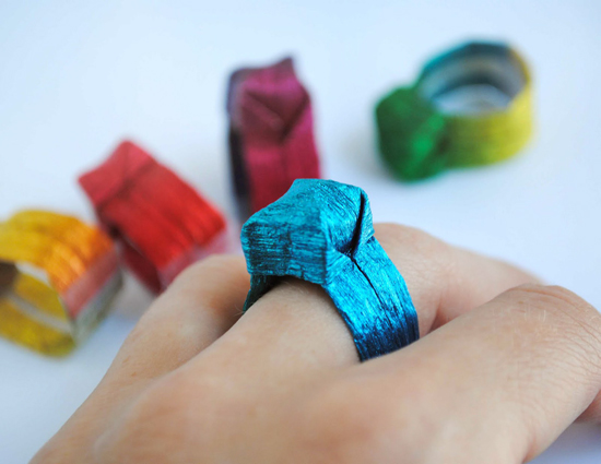 кольцо оригами