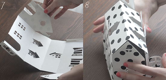 как сделать домик из бумаги