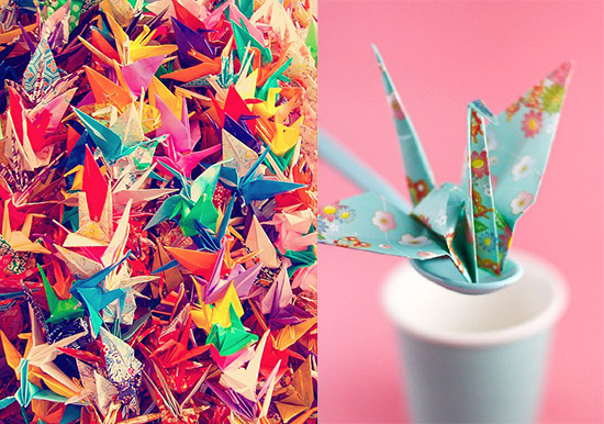 оригами из бумаги журавлик